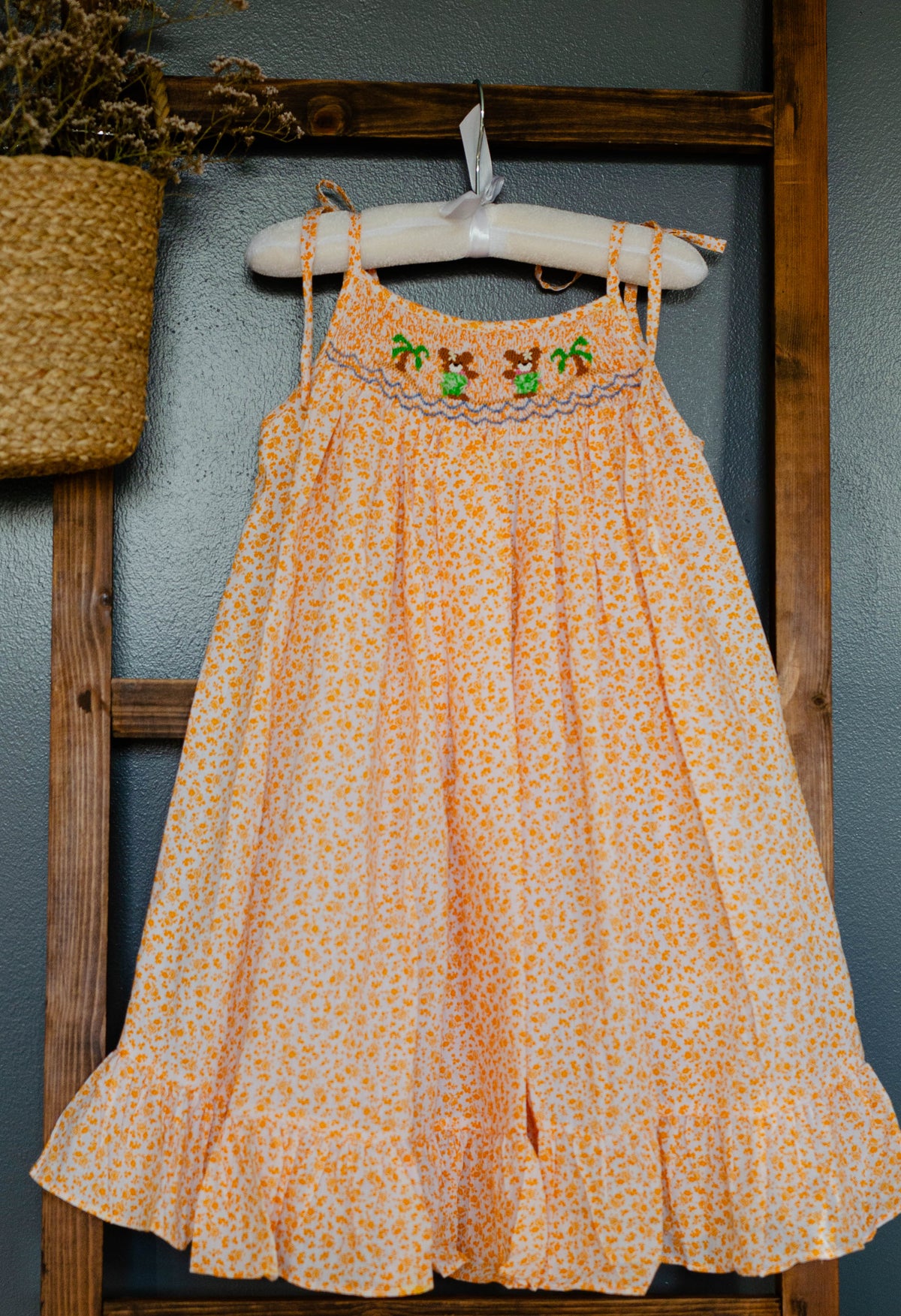 Gesmoktes Kleid „Sunshine Daisy“.