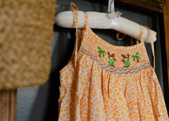 Sunshine Daisy Smocked Dress