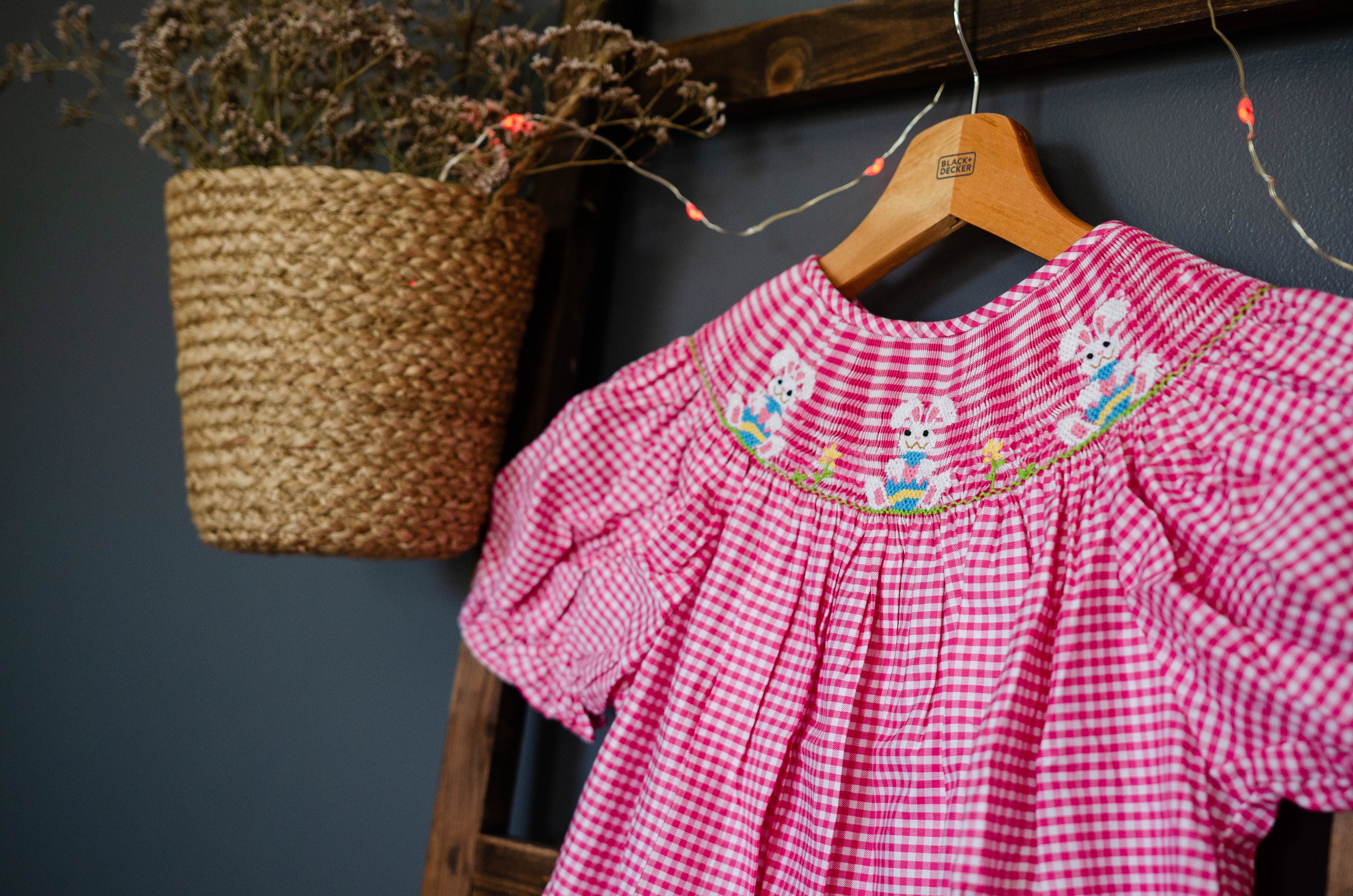 Easter Bunny Smocked Dress