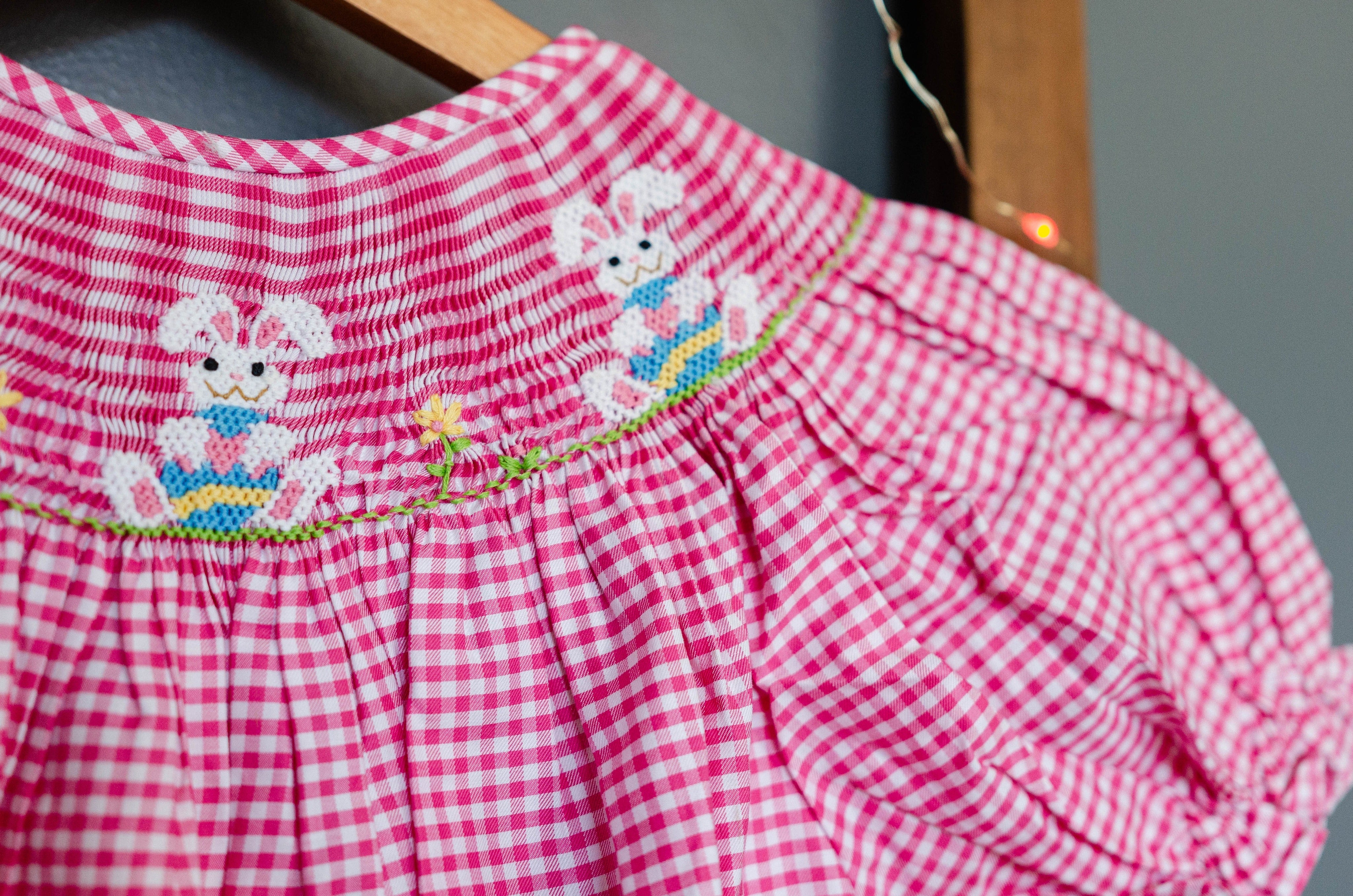 Easter Bunny Smocked Dress