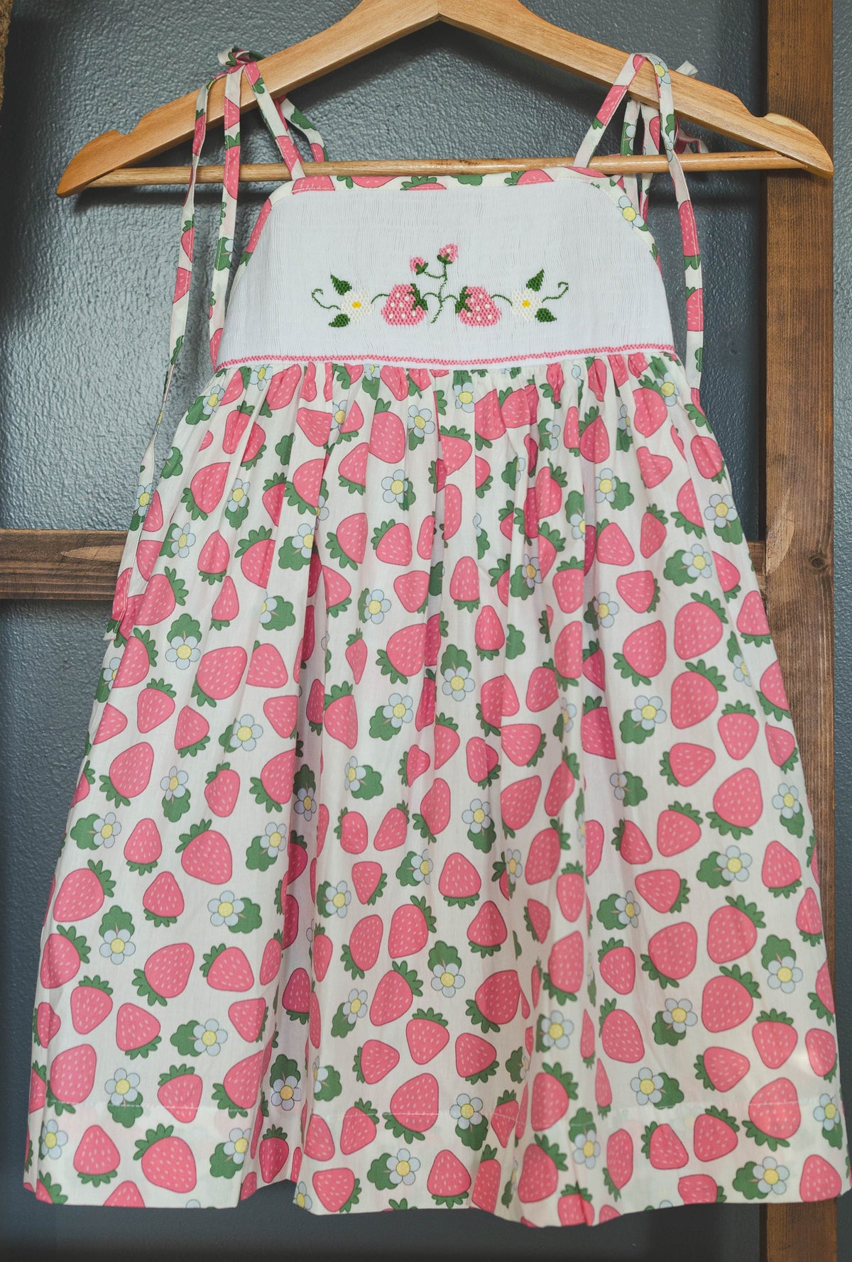 Summer Berry Smocked Dress