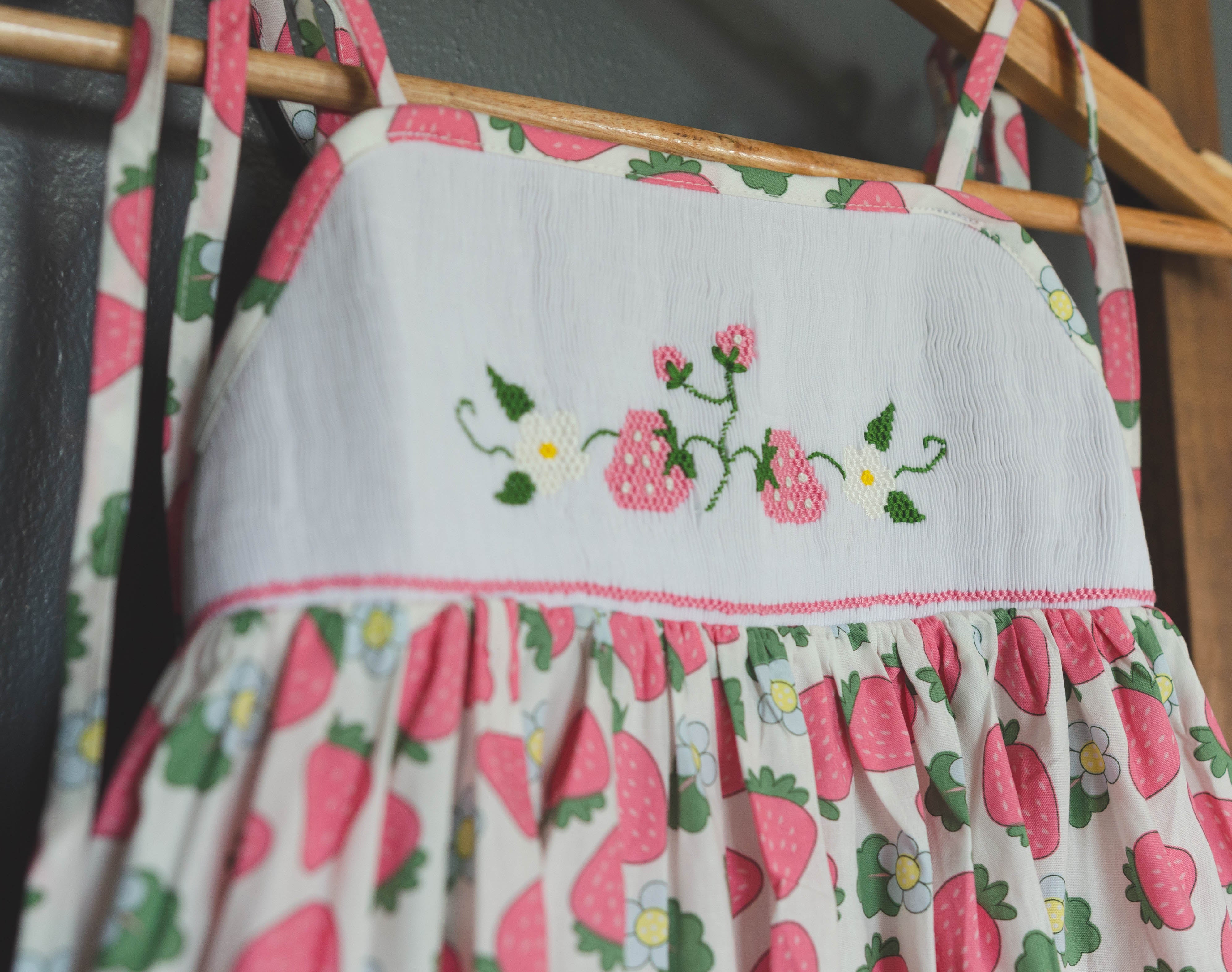 Summer Berry Smocked Dress