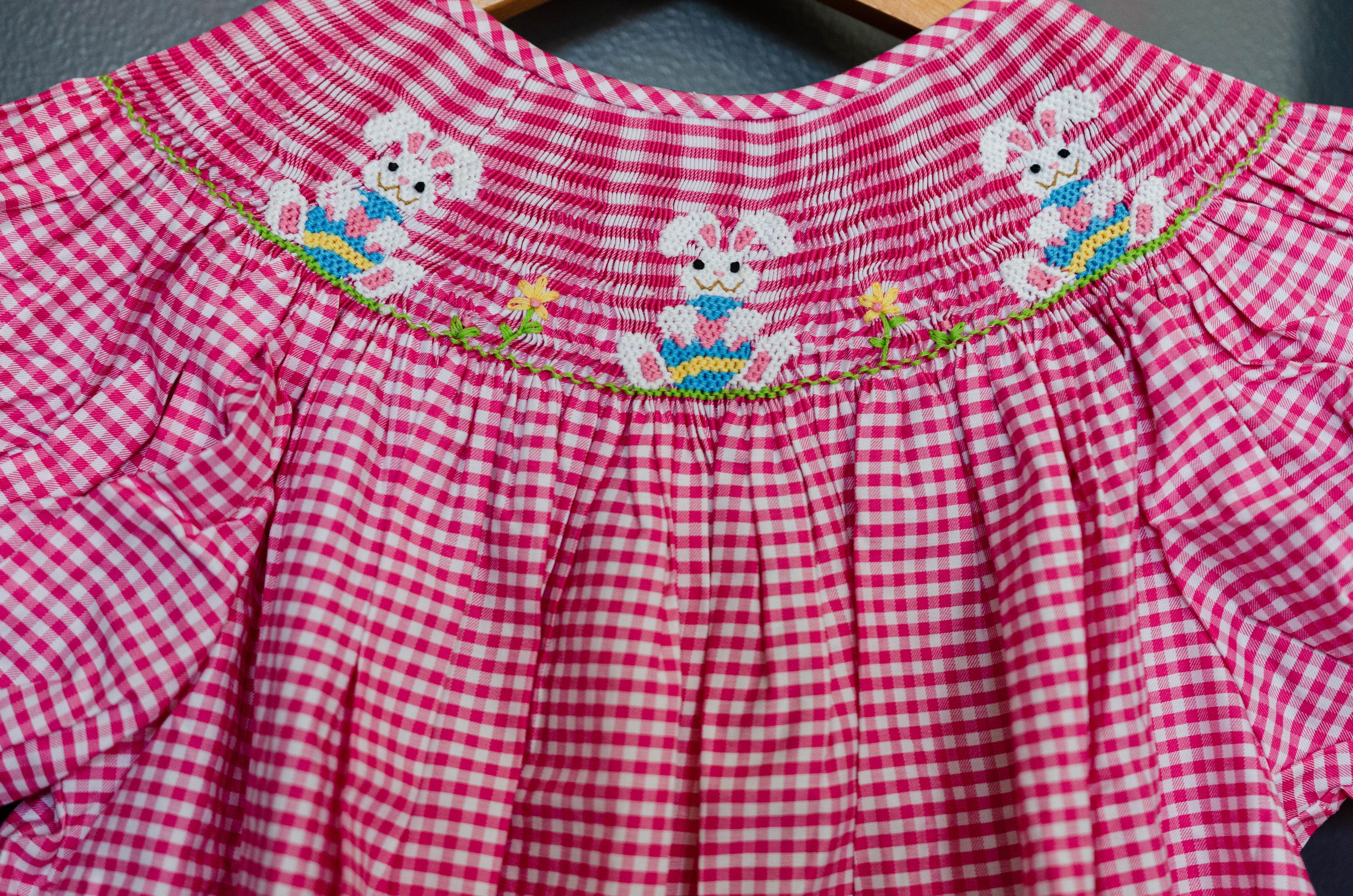 Easter Bunny Smocked Dress