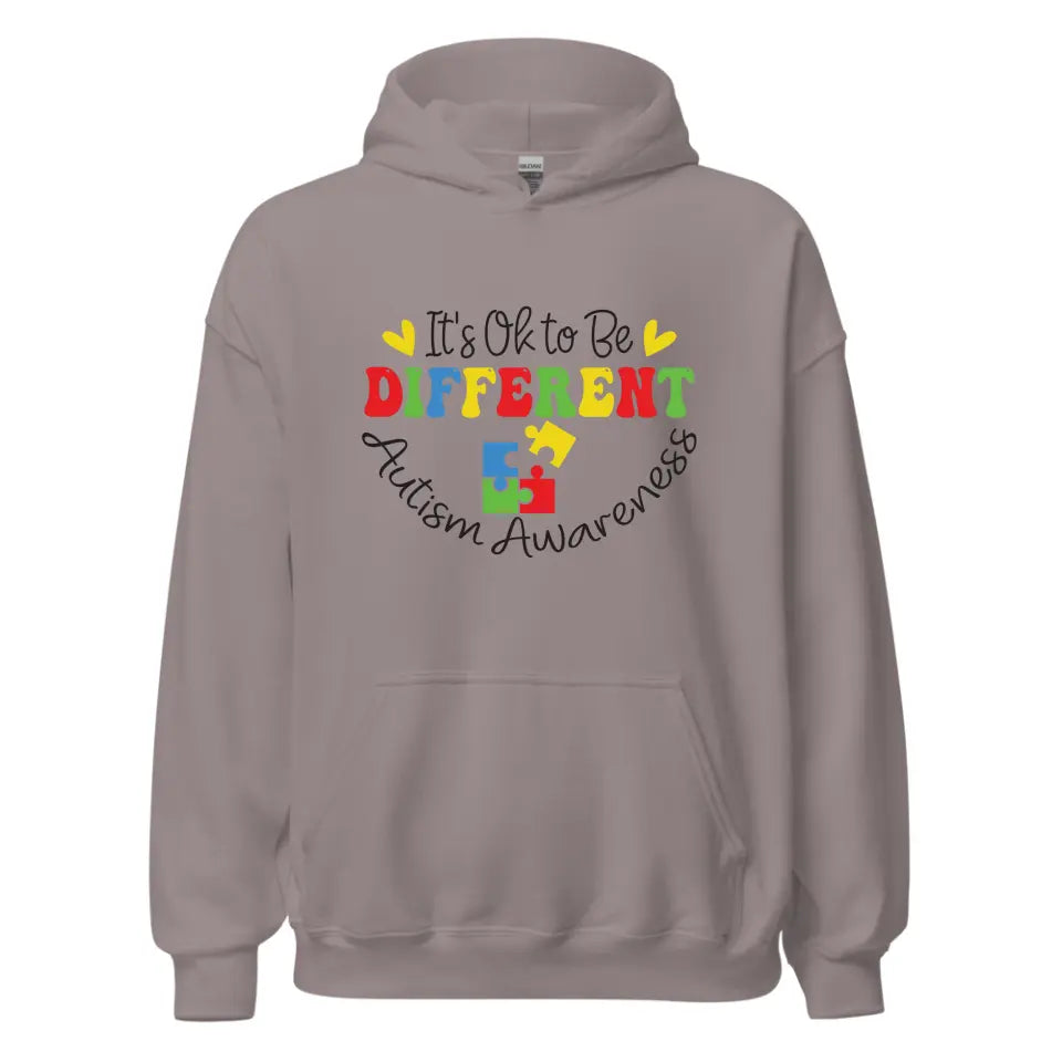 Autism Awareness - Autism Awareness Shirt - It's OK to Be Different, Autism Family Shirt, Autism Support Shirt 10009 - Personalized Hoodie