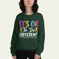 Autism Awareness - Autism Awareness Shirt - It's OK to Be Different, Autism Family Shirt, Autism Support Shirt 10009 - Personalized Sweatshirt