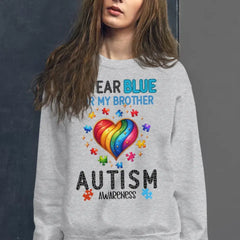 Autism Awareness - Autism Awareness Shirt - I Wear Blue, For My Son, For My Daughter, Autism Family Shirt, Autism Support Shirt 10006 - Personalized Sweatshirt