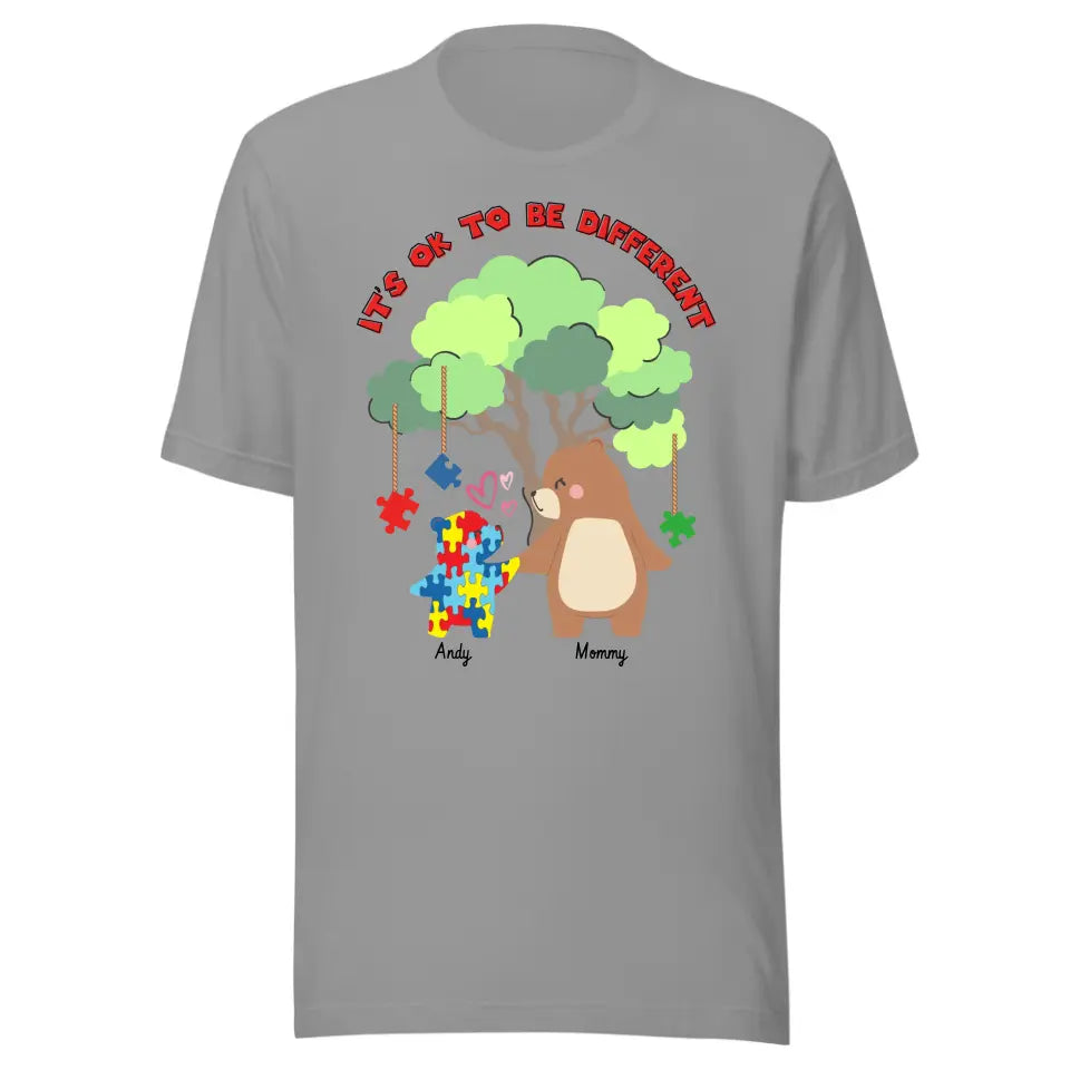 Autism Awareness - Autism Awareness Shirt - It's OK to Be Different, Autism Family Shirt, Autism Support Shirt 10008 - Personalized T-Shirt