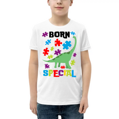 Autism Awareness - Autism Awareness Shirt - Born Special, Autism Dinosaur Shirt, Autism Support Shirt 10002 - Personalized Youth, Kid T-Shirt