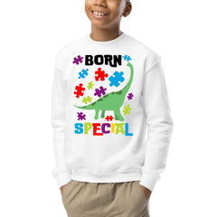 Autism Awareness - Autism Awareness Shirt - Born Special, Autism Dinosaur Shirt, Autism Support Shirt 10002 - Personalized Youth, Kid Sweatshirt