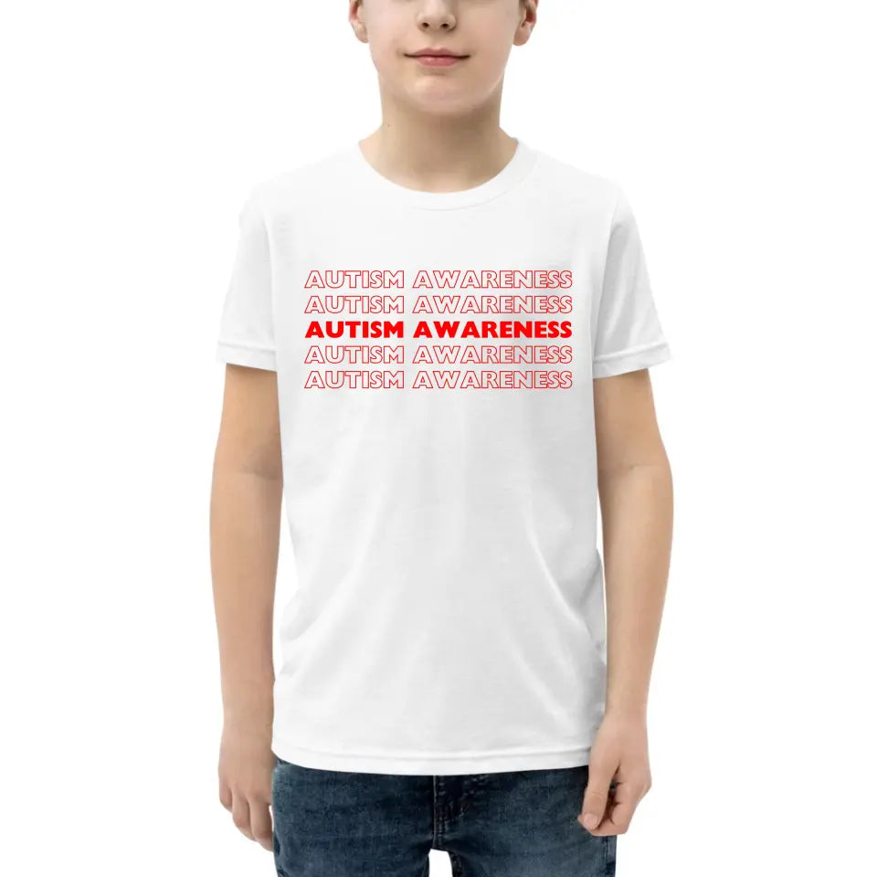 Autism Awareness - Autism Awareness Shirt - Autism Awareness - Minimalist - No Puzzle - Autism Family Shirt, Autism Support Shirt 10015 - Personalized Kid, Youth T-Shirt