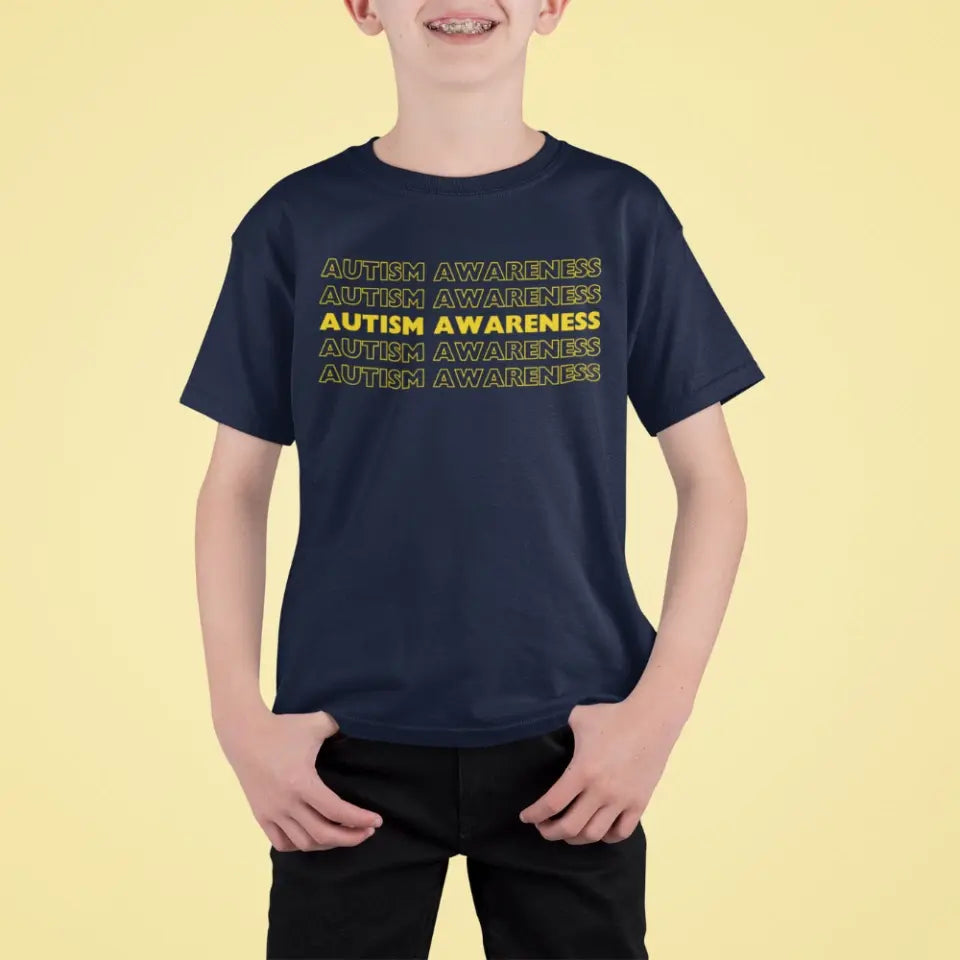 Autism Awareness - Autism Awareness Shirt - Autism Awareness - Minimalist - No Puzzle - Autism Family Shirt, Autism Support Shirt 10015 - Personalized Kid, Youth T-Shirt