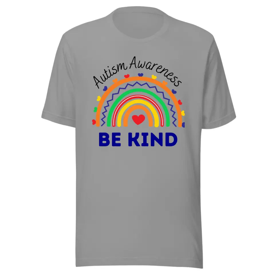 Autism Awareness - Autism Awareness Shirt - Autism Awareness - Be Kind - Rainbow - Autism Family Shirt, Autism Support Shirt 10021 - Personalized Adult T-Shirt