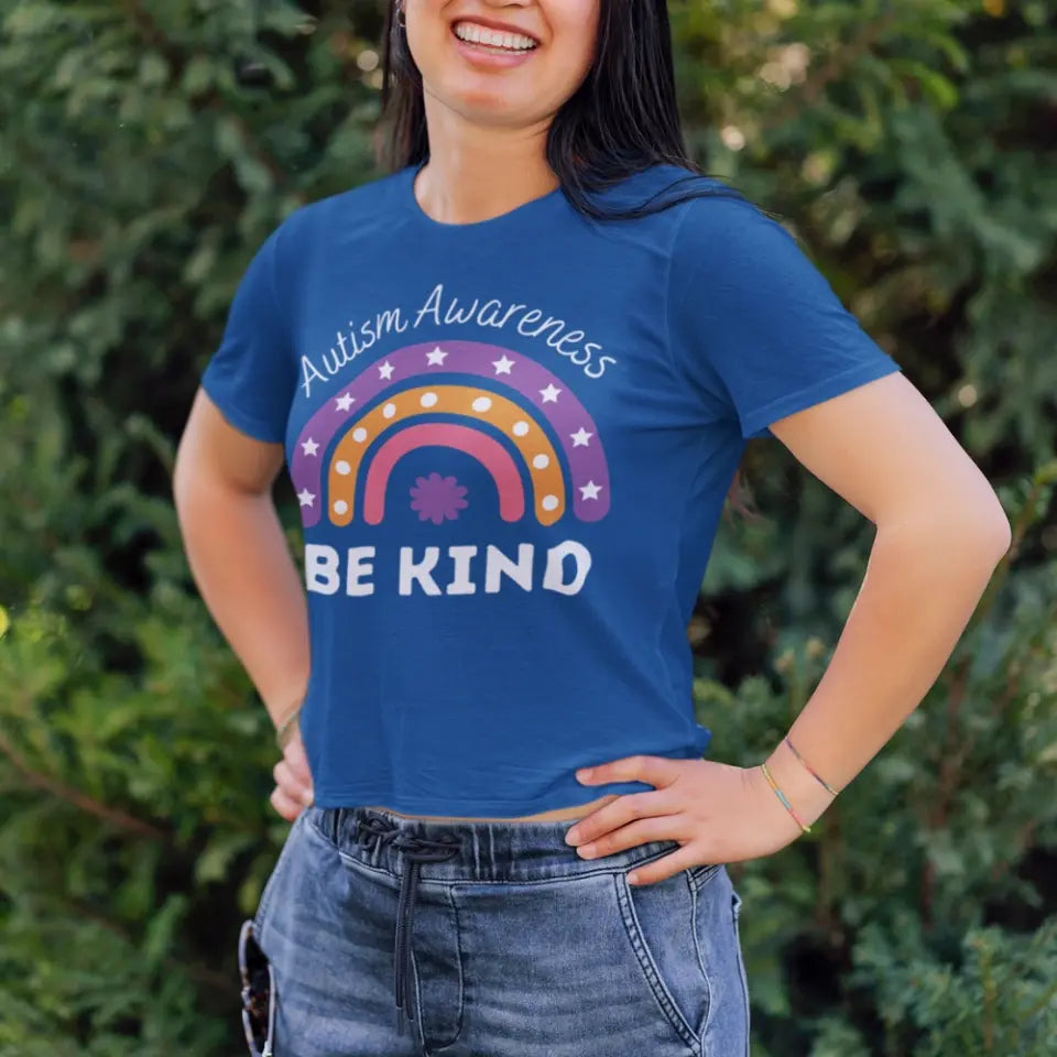 Autism Awareness - Autism Awareness Shirt - Autism Awareness - Be Kind - Rainbow - Autism Family Shirt, Autism Support Shirt 10021 - Personalized Adult T-Shirt