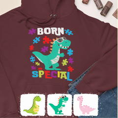 Autism Awareness - Autism Awareness Shirt - Born Special, Autism Dinosaur Shirt, Autism Support Shirt 10002 - Personalized Hoodie